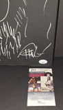 Cheech and Chong autographed and sketched 11x14 canvas JSA COA