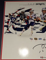 Tom Brady Signed Autographed Framed 16x20 New England Patroits Fanatics COA