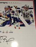 Tom Brady Signed Autographed Framed 16x20 New England Patroits Fanatics COA