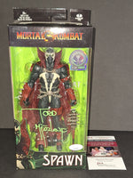 Todd Mcfarlane autographed Mortal Kombat Spawn action figure JSA COA