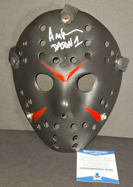 Ari Lehman autographed Jason mask Beckett Witness COA