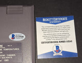 Charles Fleischer autographed Nintendo cartridge Beckett COA