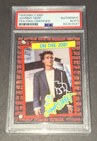 Johnny Depp autographed card PSA/DNA COA