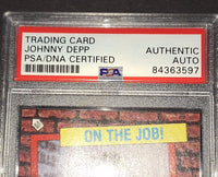 Johnny Depp autographed card PSA/DNA COA