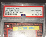 Johnny Depp autographed card PSA/DNA COA