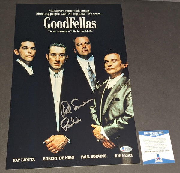 Paul Sorvino autographed 11x17 Beckett COA