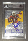 Larry Fitzgerald autographed card Beckett COA