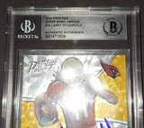 Larry Fitzgerald autographed card Beckett COA