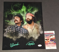 Cheech and Chong autographed 11x14 JSA Witness COA