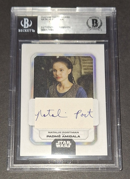 Natalie Portman autographed card Beckett COA