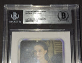 Natalie Portman autographed card Beckett COA