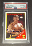 Jean Claude Van Damme autographed card PSA/DNA COA