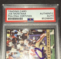 Joe Montana autographed card PSA/DNA COA