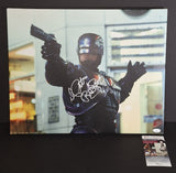 Peter Weller autographed 16x20 canvas JSA COA