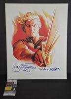 Sam Jones autographed 16x20 canvas JSA COA