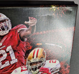 Frank Gore autographed 16x20 canvas JSA COA