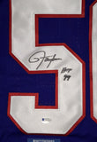 Lawrence Taylor autographed jersey Beckett Witness COA