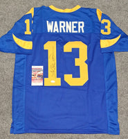 Kurt Warner autographed jersey JSA Witness COA