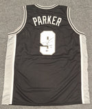 Tony Parker autographed jersey Beckett Witness COA