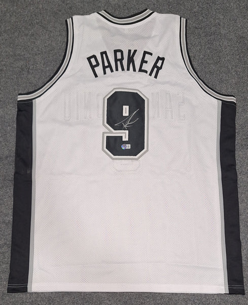 Tony Parker autographed jersey Beckett Witness COA