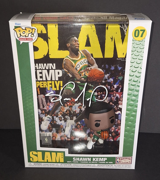 Shawn Kemp autographed SLAM Funko Beckett COA