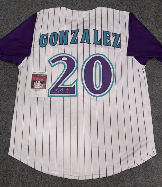 Luis Gonzalez autographed jersey JSA COA