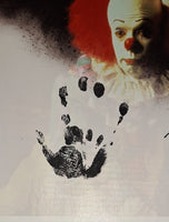 Tim Curry autographed Pennywise canvas with hand print Beckett Witness COA