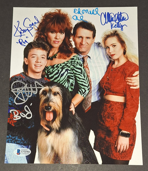 Married with Children autographed cast (x4) 8x10 Beckett COA