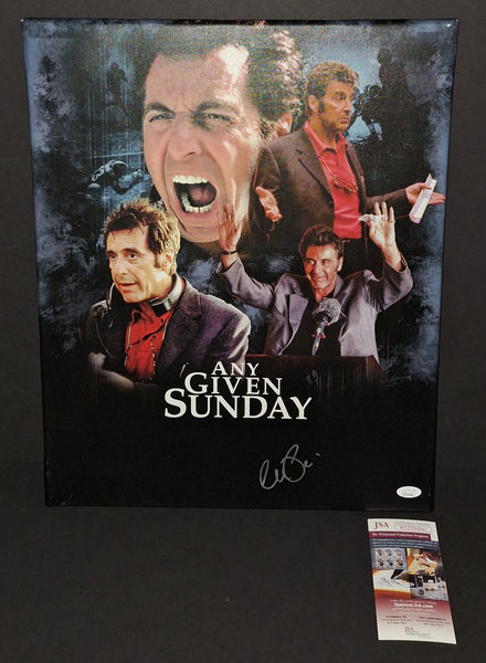 Al Pacino autographed 16x20 Canvas JSA Witness COA