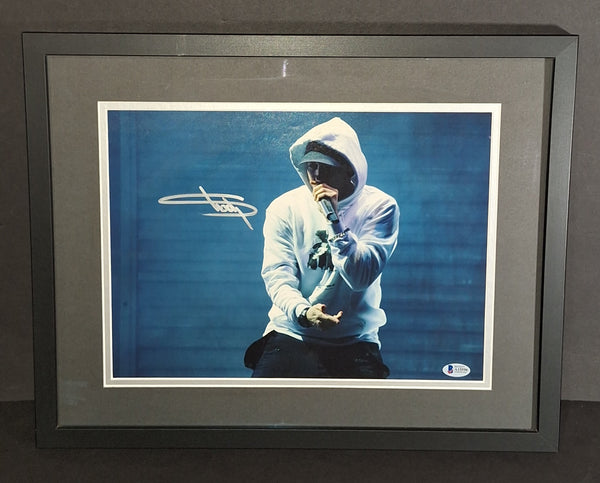 Eminem autographed and framed 11x14 Beckett COA