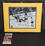 Bobby Orr and Derek Sanderson autographed 8x10 JSA COA