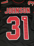 David Johnson autographed jersey JSA Witness COA