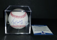 Tom Chambers autographed baseball Beckett COA