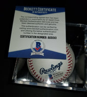 Ralph Macchio autographed baseball Beckett COA