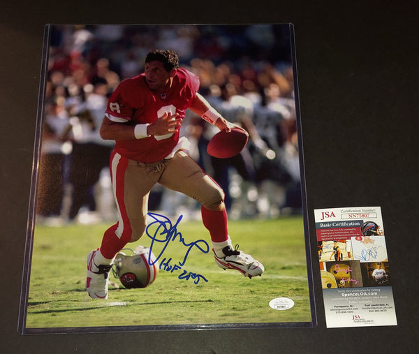 Steve Young autographed 11x14 JSA COA