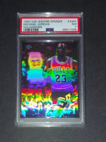 Michael Jordan 1991 Upper Deck MVP Award Winner Chicago Bulls hologram card PSA 7