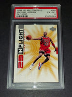 Michael Jordan 1998 Upper Deck Living Legends In Flight Chicago Bulls card PSA 6