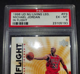 Michael Jordan 1998 Upper Deck Living Legends In Flight Chicago Bulls card PSA 6