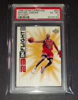 Michael Jordan 1998 Upper Deck Living Legends In Flight Chicago Bulls card PSA 6