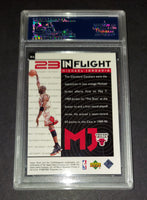 Michael Jordan 1998 Upper Deck Living Legends In Flight Chicago Bulls card PSA 7