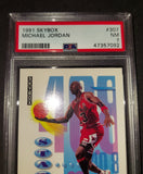 Michael Jordan 1991 Skybox Stats Points Leader Chicago Bulls card PSA 7