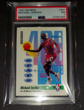 Michael Jordan 1991 Skybox Stats Points Leader Chicago Bulls card PSA 7