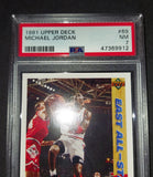 Michael Jordan 1991 Upper Deck East All-Star card PSA 7