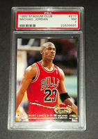 Michael Jordan 1992 Topps Stadium Club Chicago Bulls card PSA 7