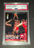 Michael Jordan 1995 Upper Deck Collector's Choice Scouting Report Chicago Bulls card PSA 8