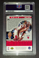 Michael Jordan 1995 Upper Deck Collector's Choice Scouting Report Chicago Bulls card PSA 8