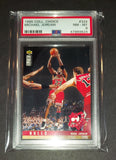 Michael Jordan 1995 Upper Deck Collector's Choice Scouting Report Chicago Bulls card PSA 8