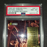 Michael Jordan 1995 Upper Deck The Scoring Records Chicago Bulls card PSA 8