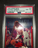 Michael Jordan 1999 Upper Deck Athlete of the Century Chicago Bulls card PSA 8