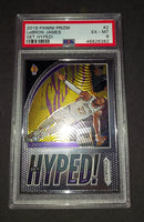 LeBron James 2019 Panini Prizm Get Hyped! Los Angeles Lakers card PSA 6